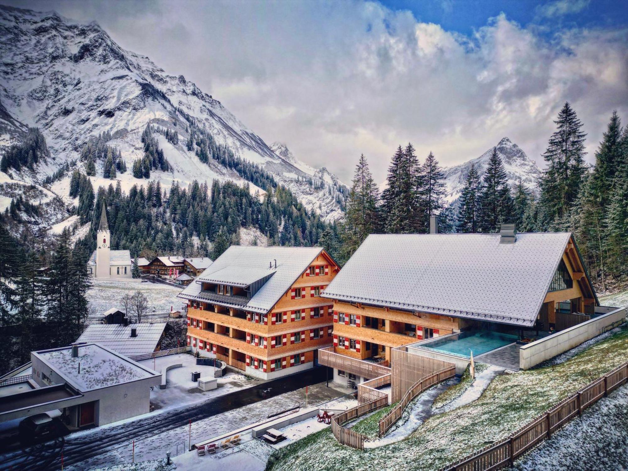 Berghaus Schroecken - Hotel Apartments Spa Экстерьер фото